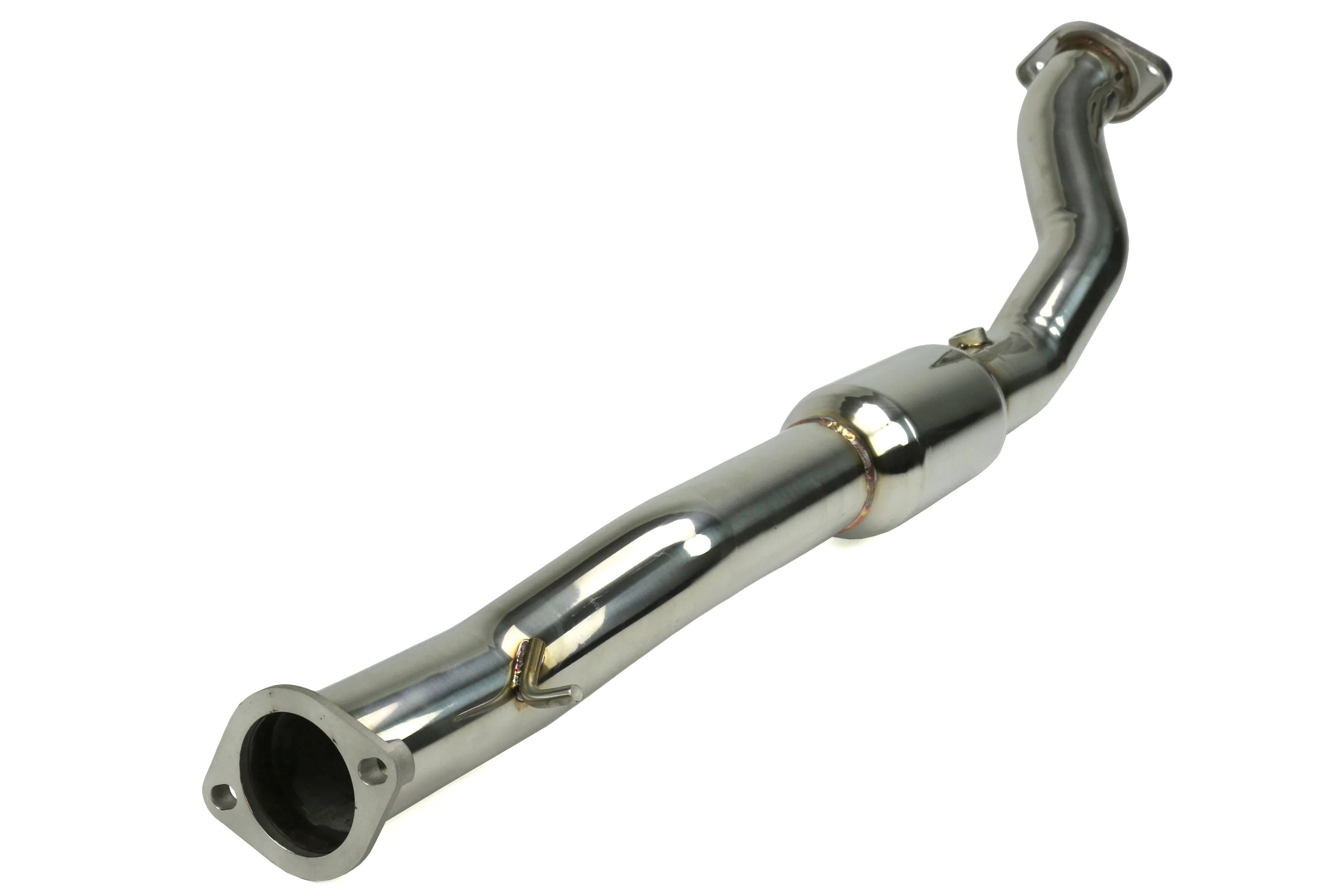 Down Pipe/Front Pipe w/High Flow Cat - Mitsubishi Evo X CZ4A - Image 3