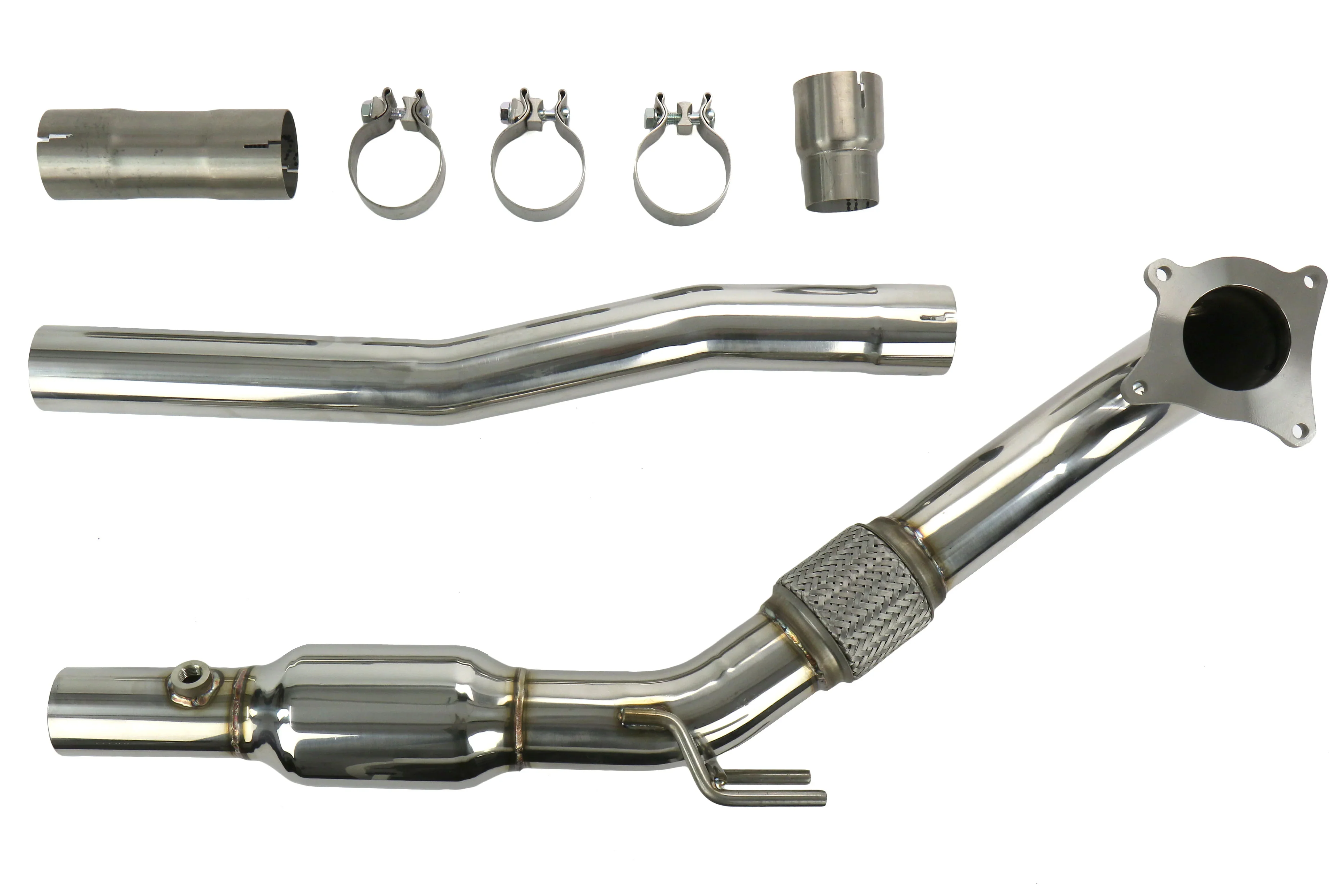 Down Pipe w/High Flow Cat - VW Golf GTI Mk6 - Image 5