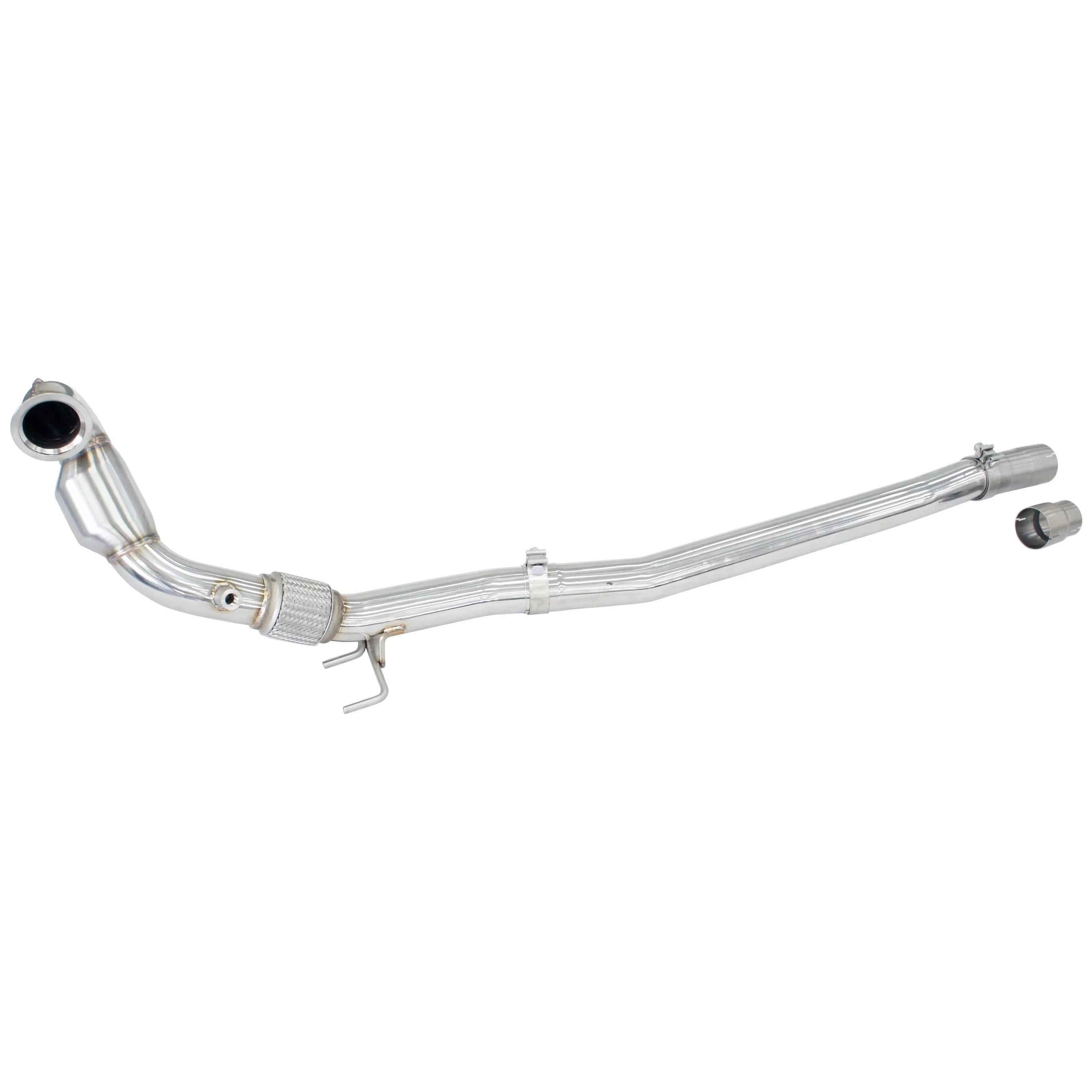 Down Pipe w/High Flow Cat - Audi S3 8V/VW Golf R Mk7, Mk7.5