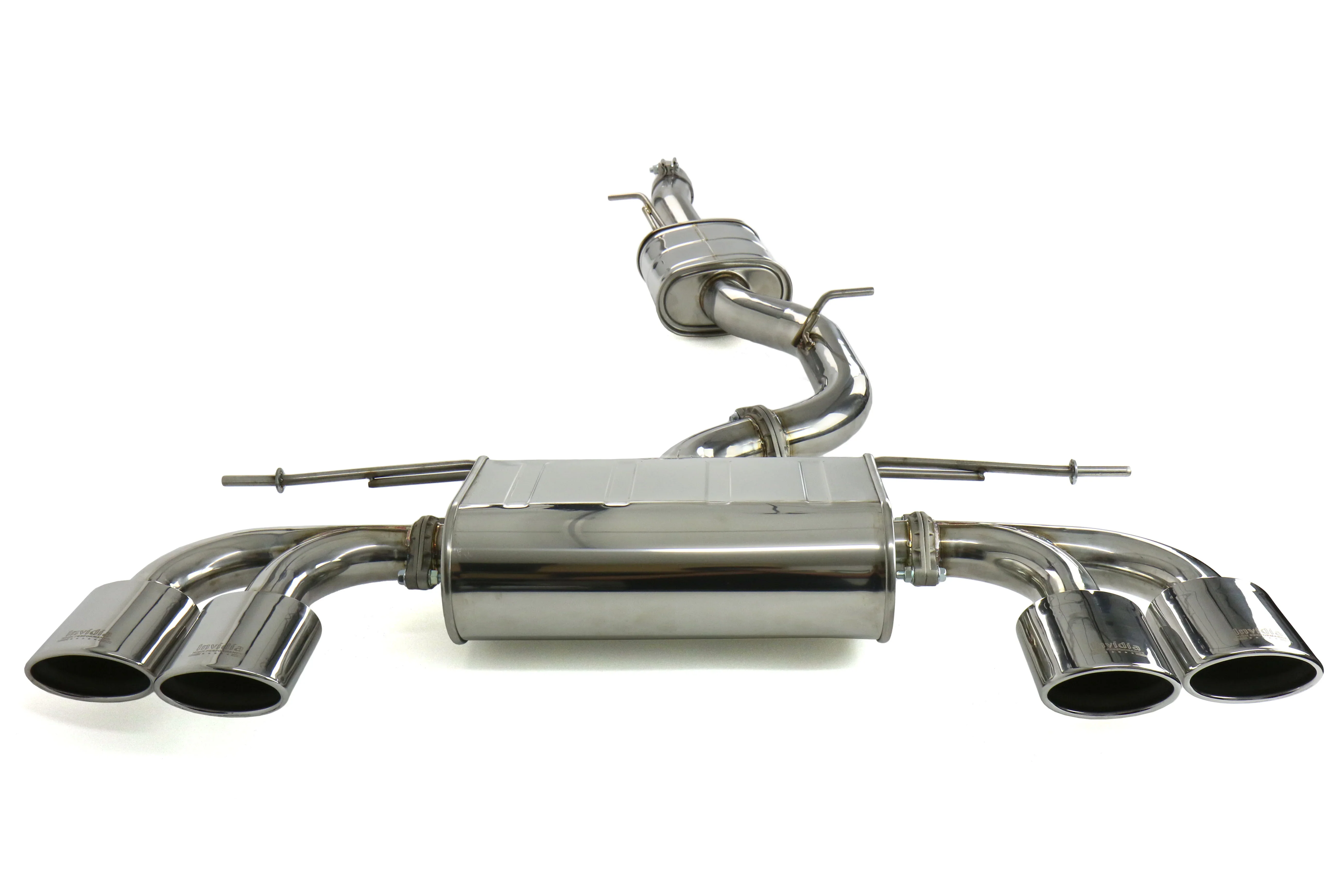 Q300 Non-Valved Turbo Back Exhaust w/Oval Tips - VW Golf R Mk7 - Image 15