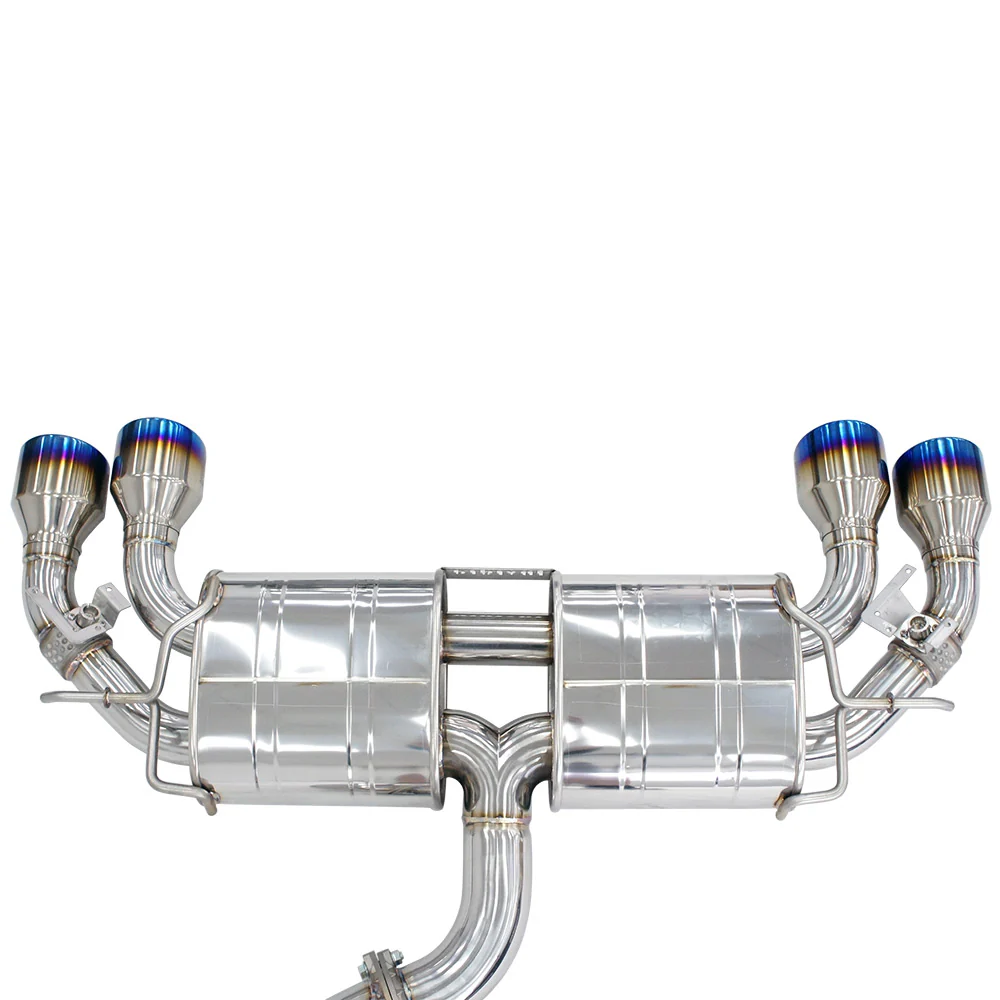R400 Valved Turbo Back Exhaust w/Round Tips - VW Golf R Mk7 - Image 3