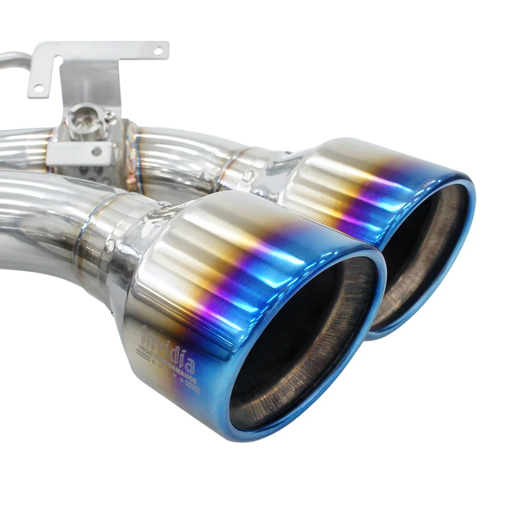 R400 Valved Turbo Back Exhaust w/Round Tips - VW Golf R Mk7 - Image 4
